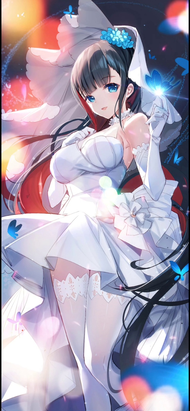 蕾丝婚纱少女
