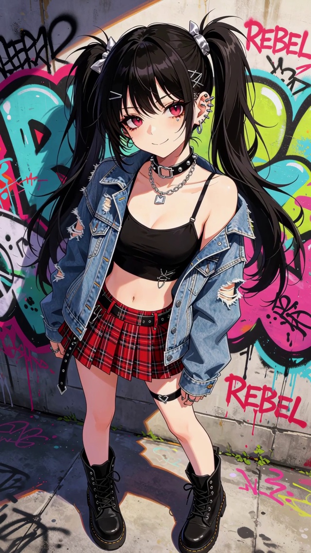 二次元俏皮女孩
