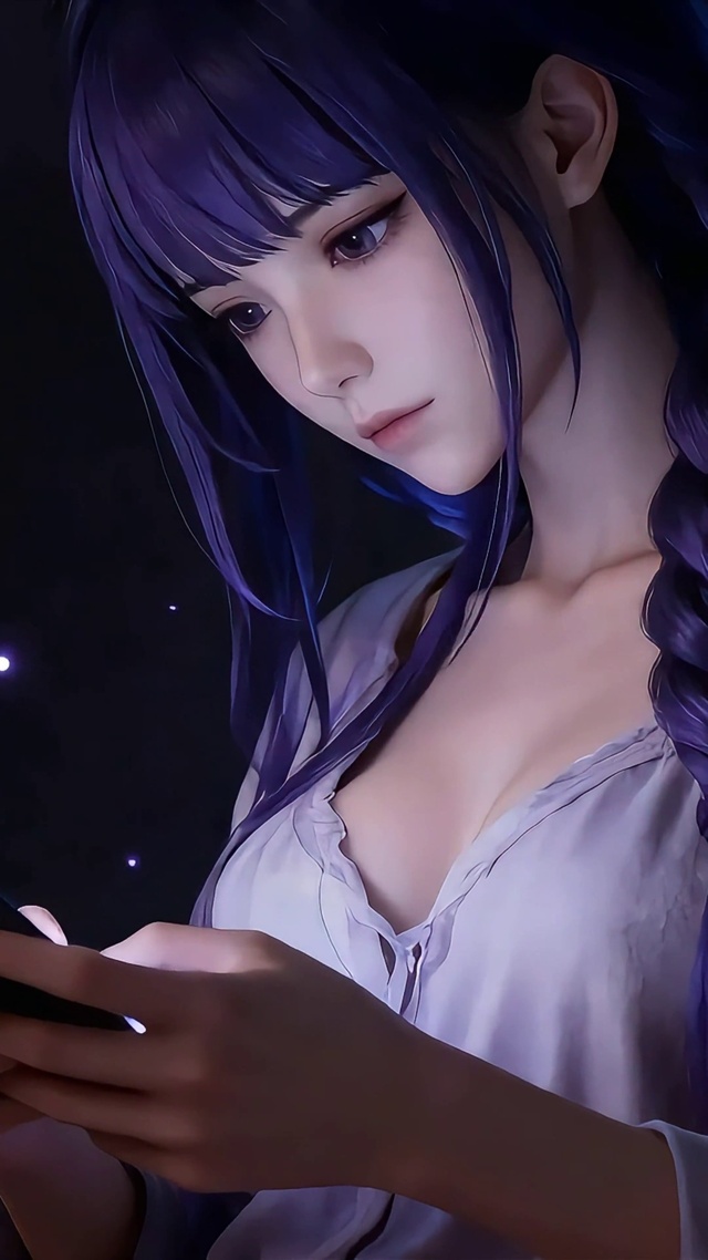 温柔紫发大姐姐