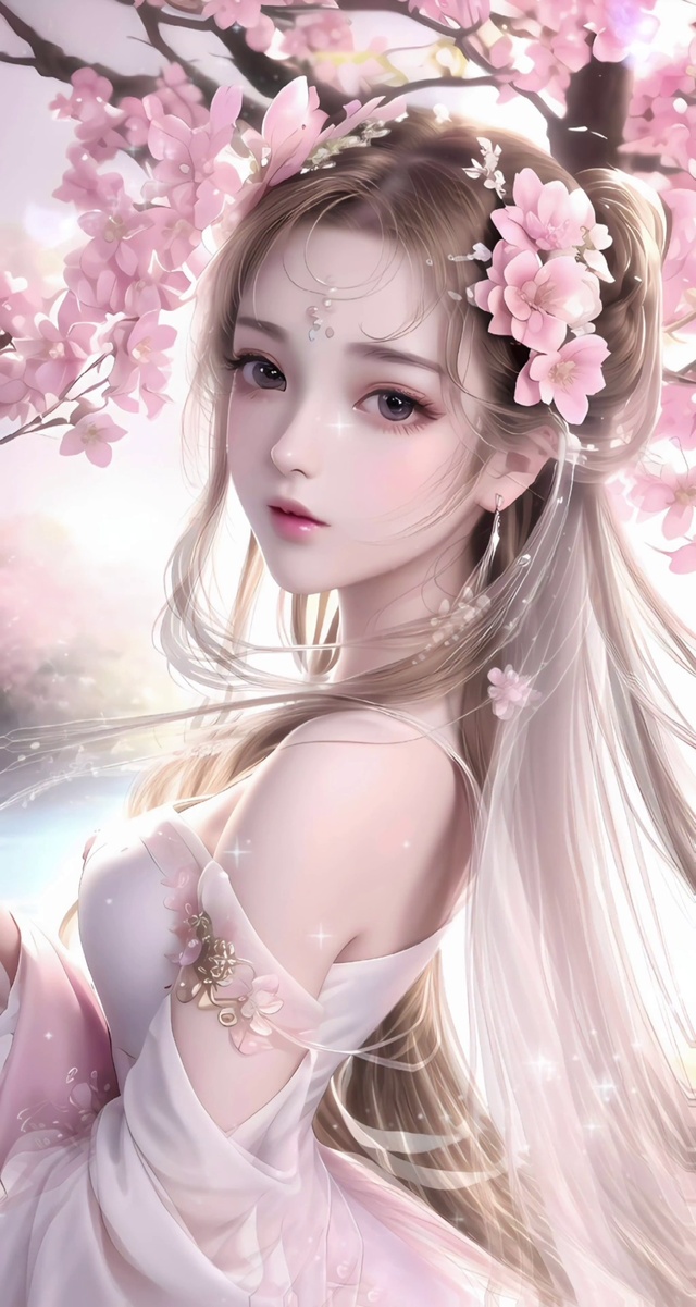 原创唯美樱花少女