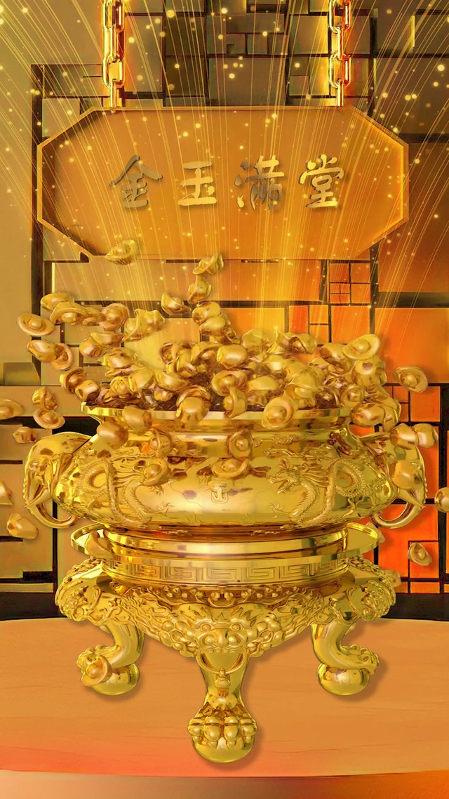 金玉满堂发财壁纸