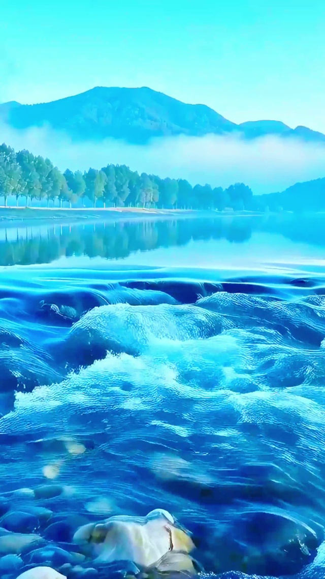 治愈小河流水4K