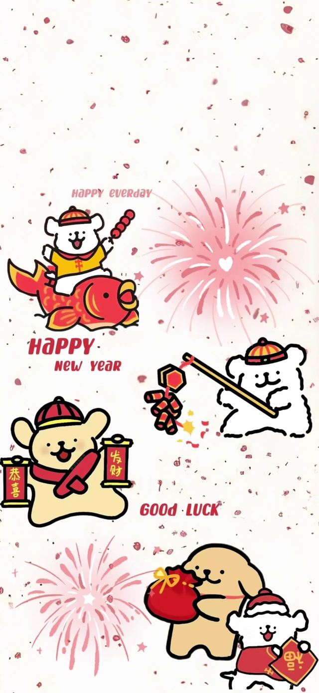 新年｜线条小狗4