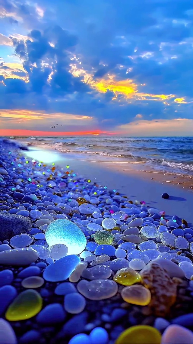 唯美蓝色海边风景壁纸