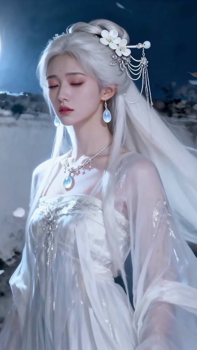 月下白发仙子