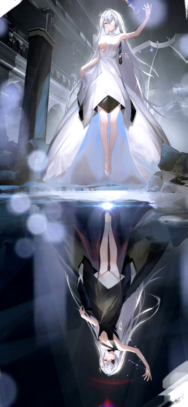 二次元插画动漫天使与恶魔姐妹