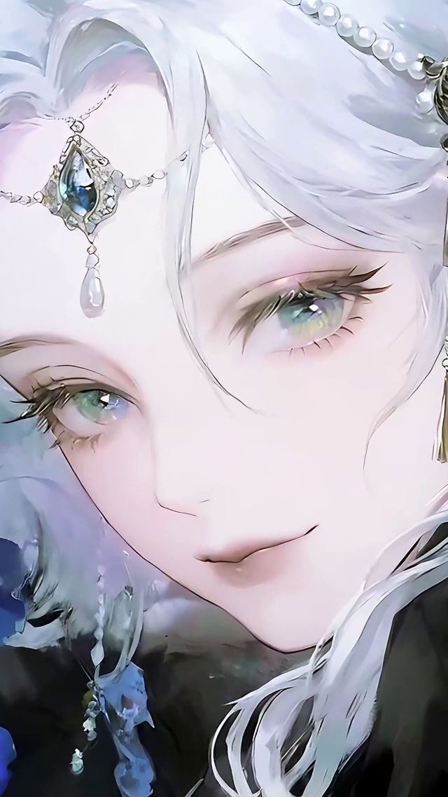 黑系鸢尾花少女