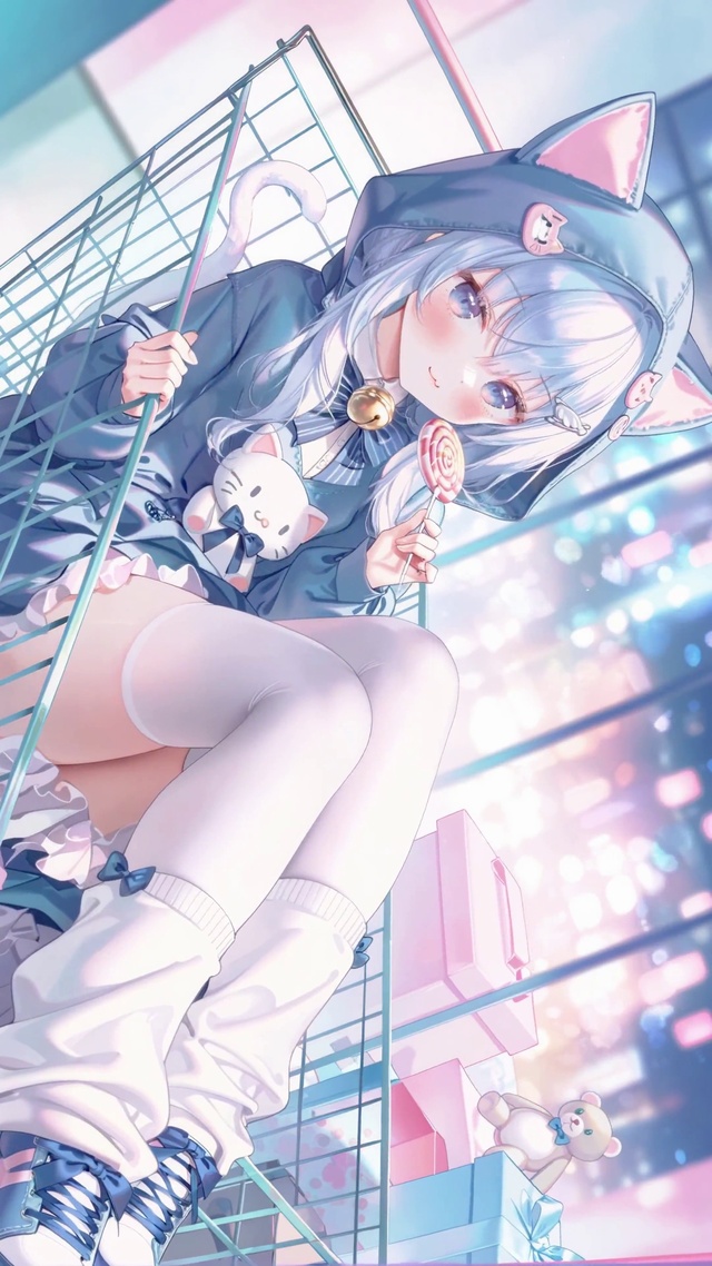 甜系猫耳购物萝莉