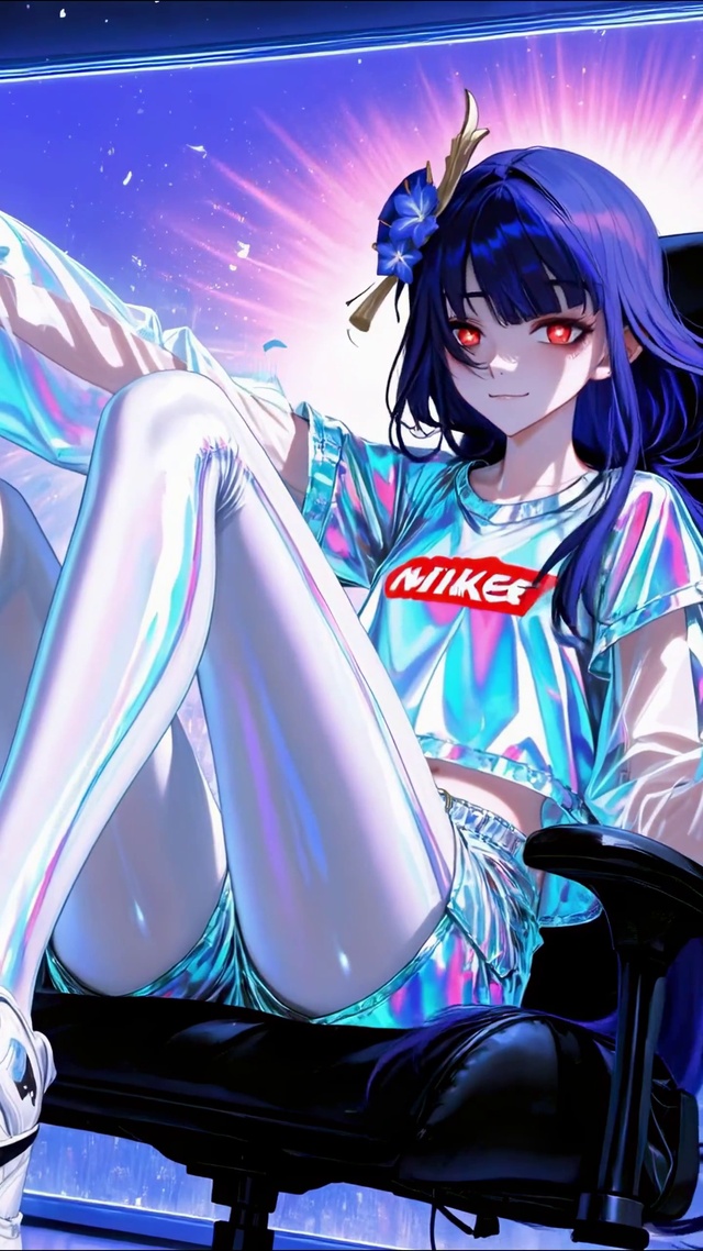 紫夜霓虹炫彩少女-雷电将军