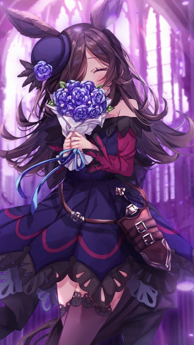 赛马娘 米浴 蓝玫瑰花嫁