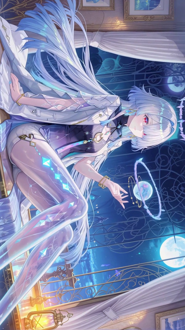 月夜窗边少女-莫宁