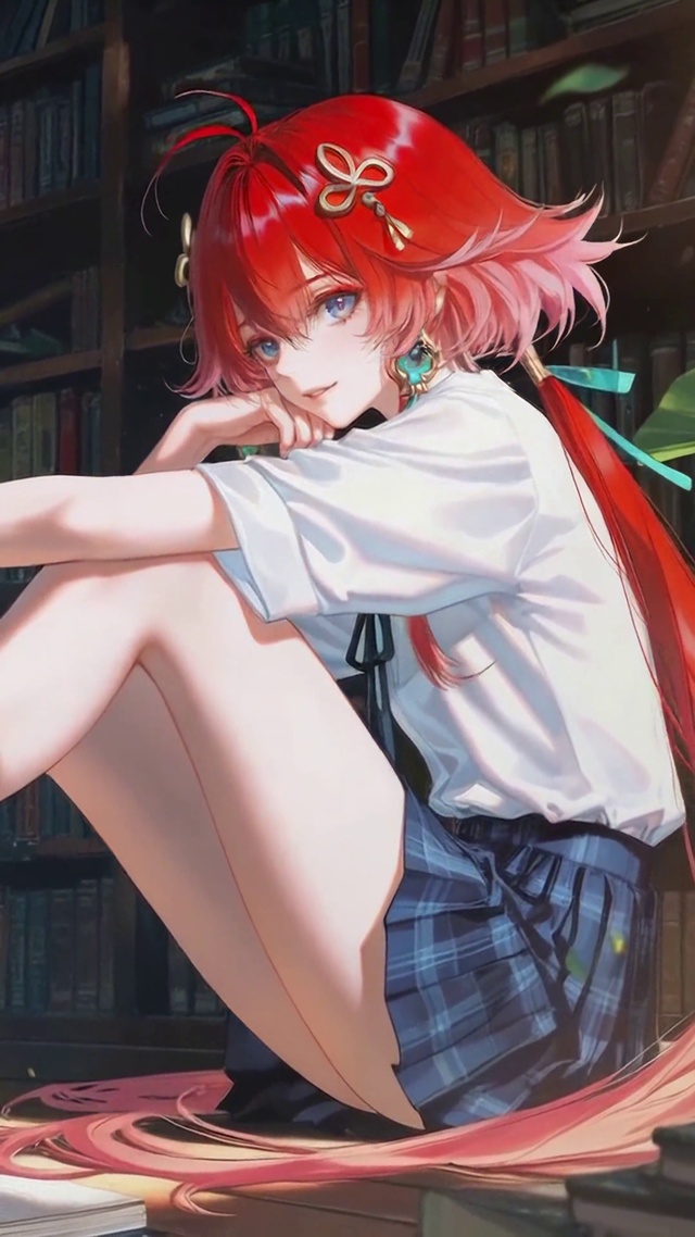 星空书房红发美少女长离