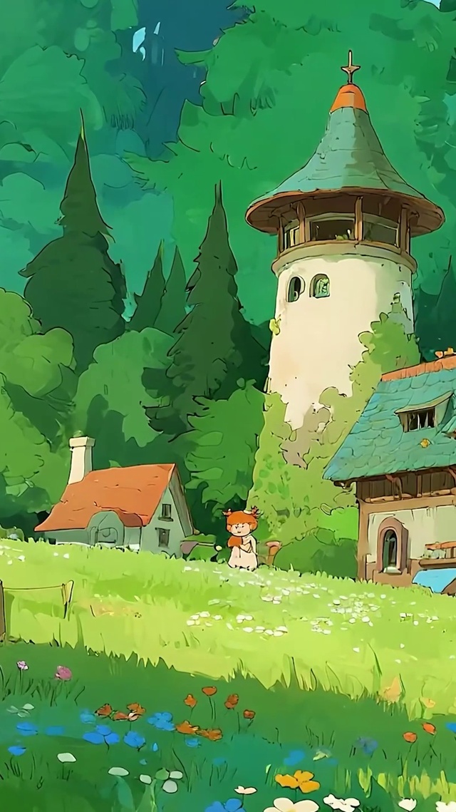 护眼树木绿景
