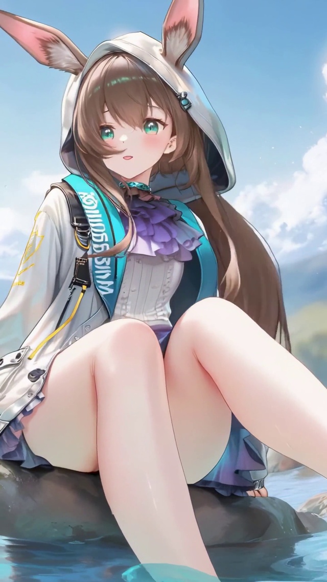 夏日河畔的阿米娅