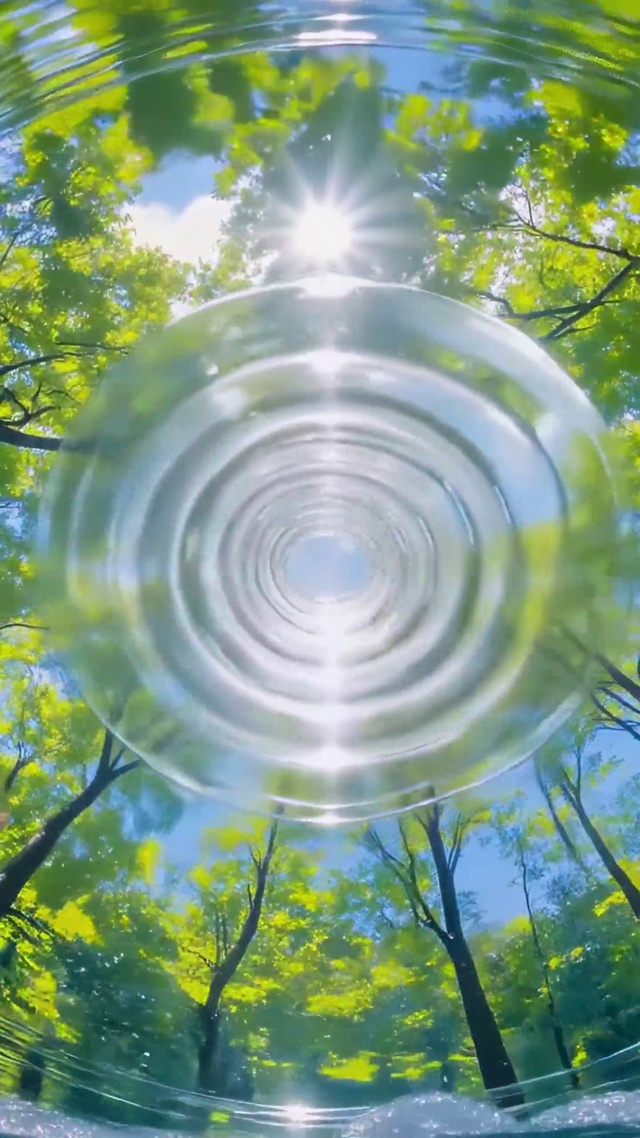 水镜里的夏日森林