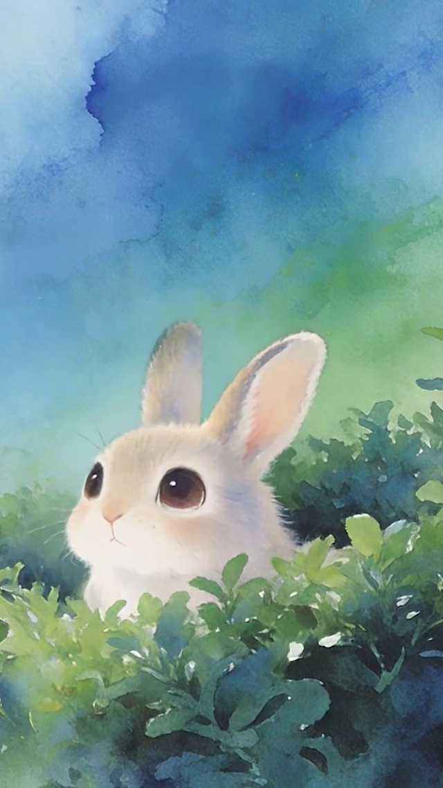 树丛兔子