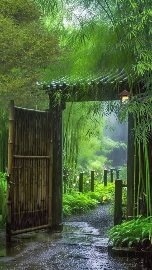 竹林听雨