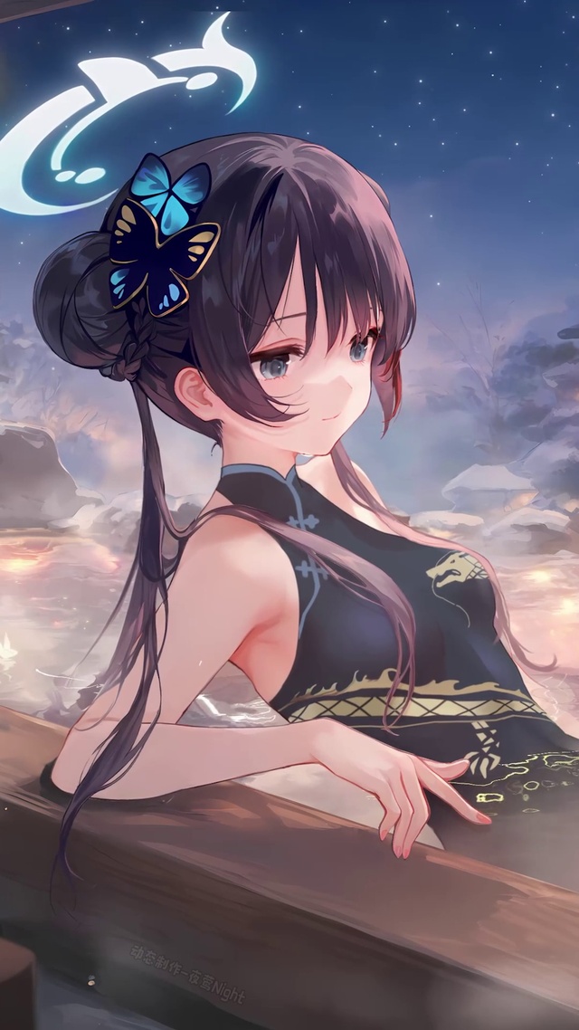 蔚蓝档案 妃咲 轻浴雅韵 夜莺