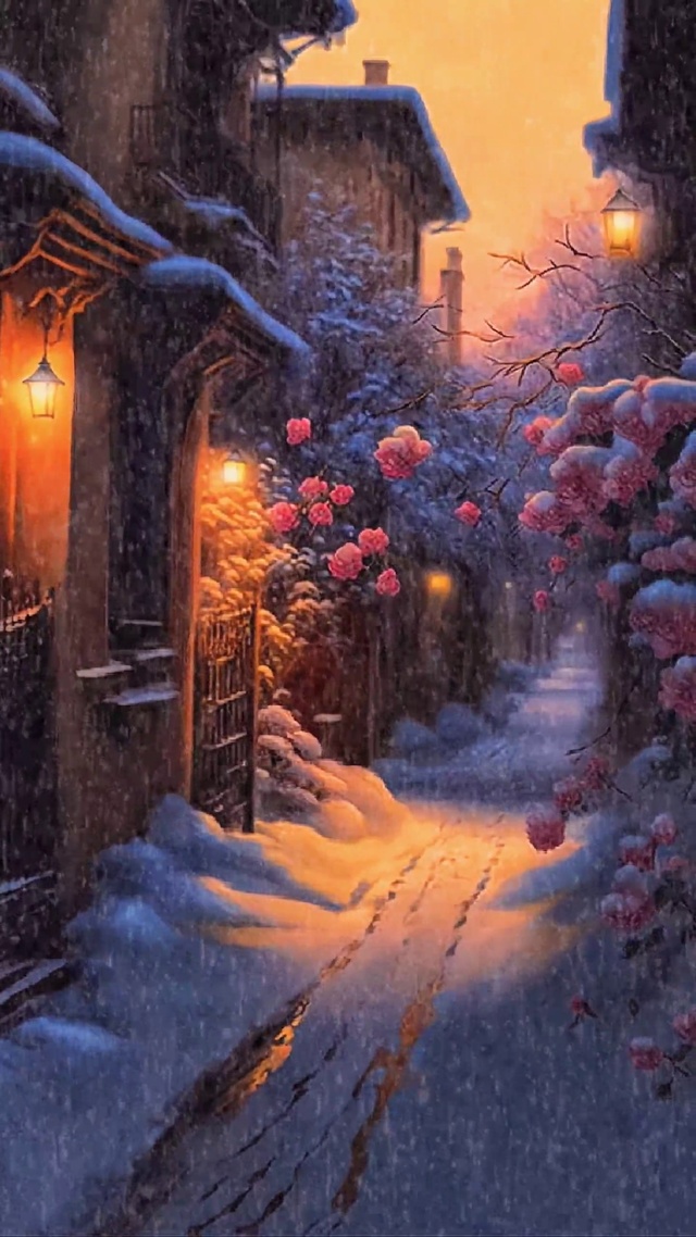 安静的雪景