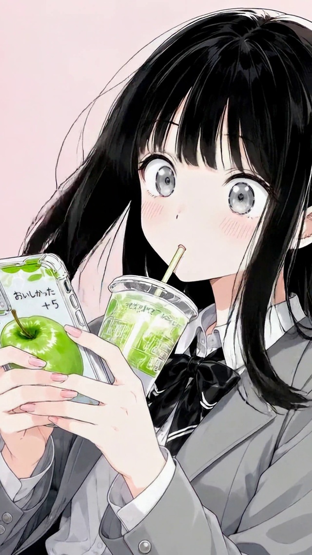 清新治愈二次元美少女
