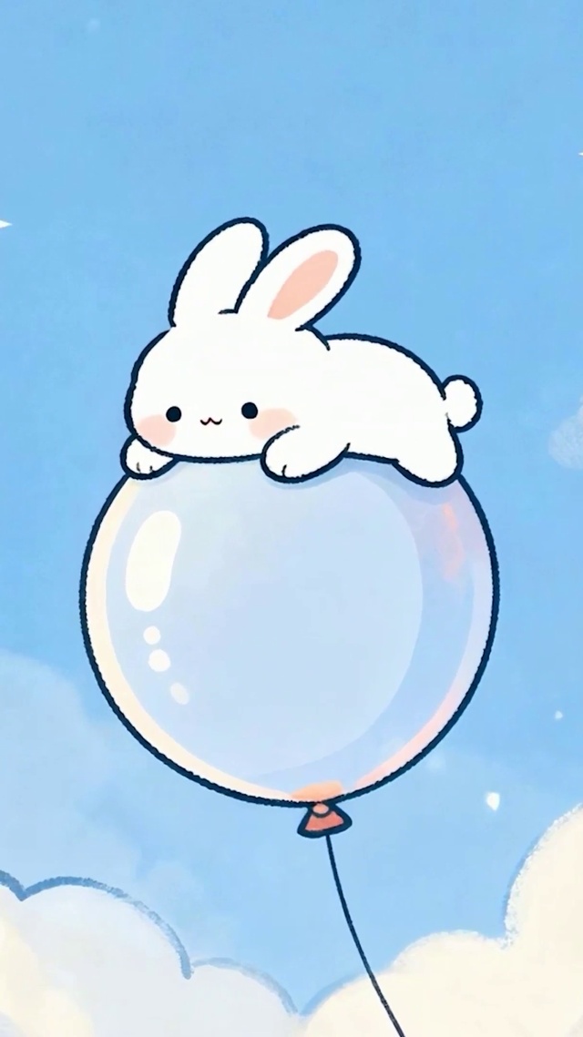 气球上兔子