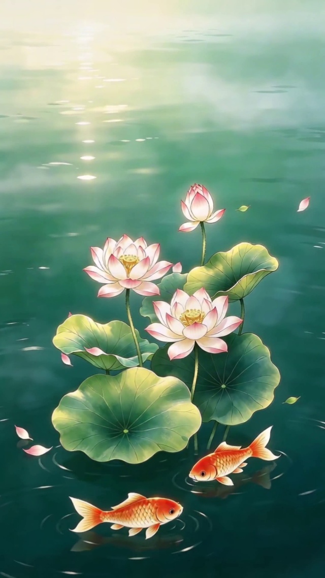 清荷与锦鲤