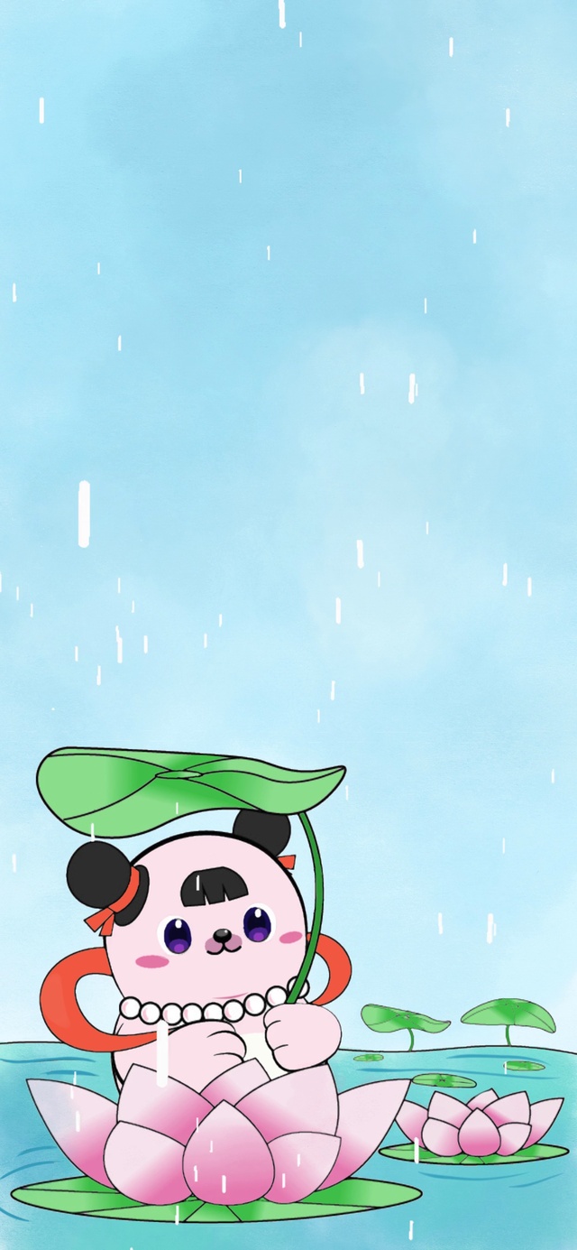 海豹粉米花·雨中的莲花娃娃