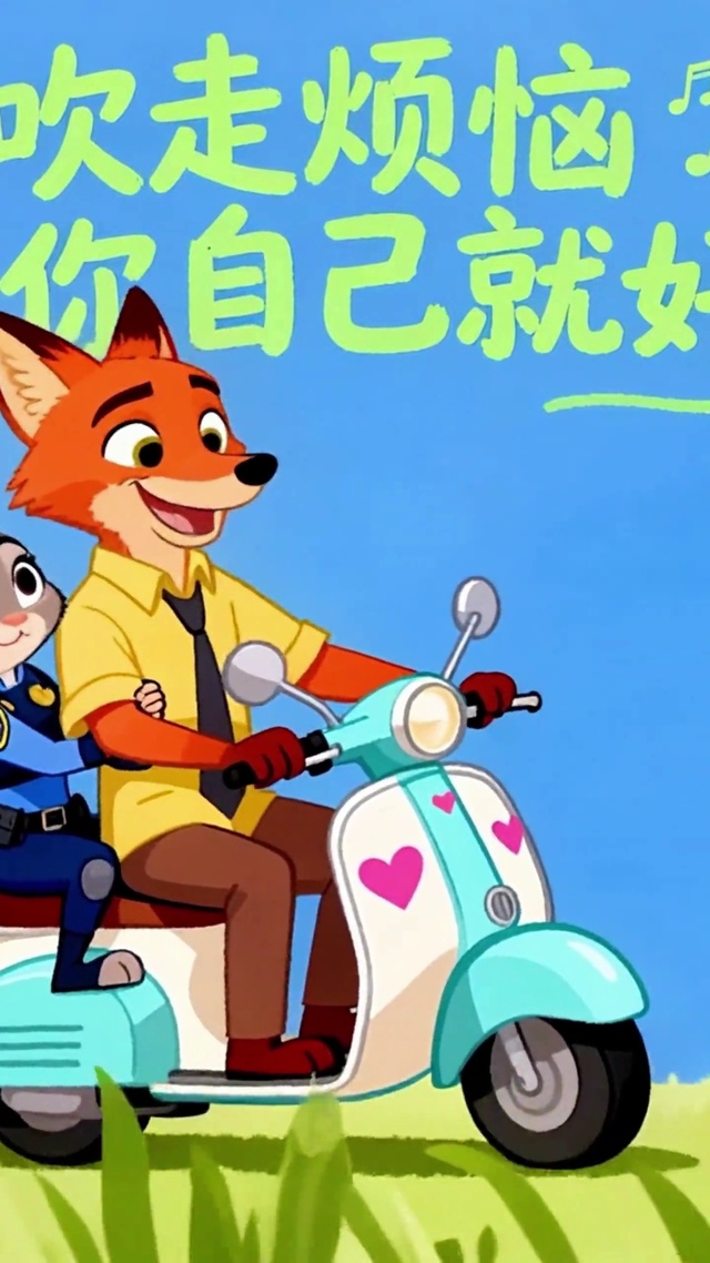 风吹走烦恼做自己就好