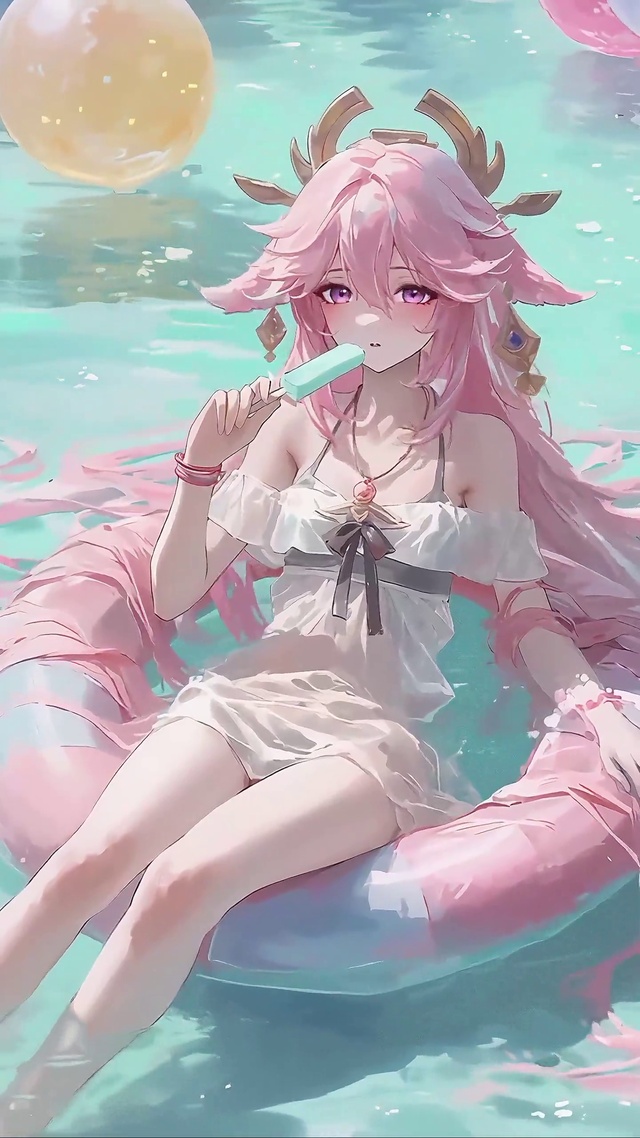 八重神子丨泳池派对丨