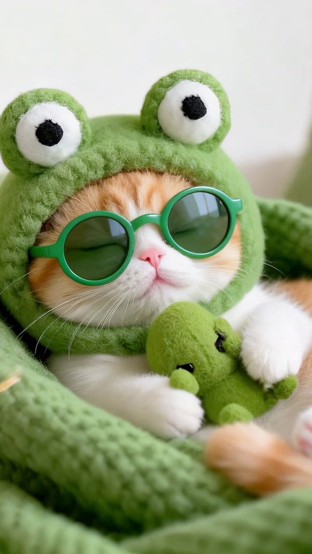 软乎乎的治愈小橘猫