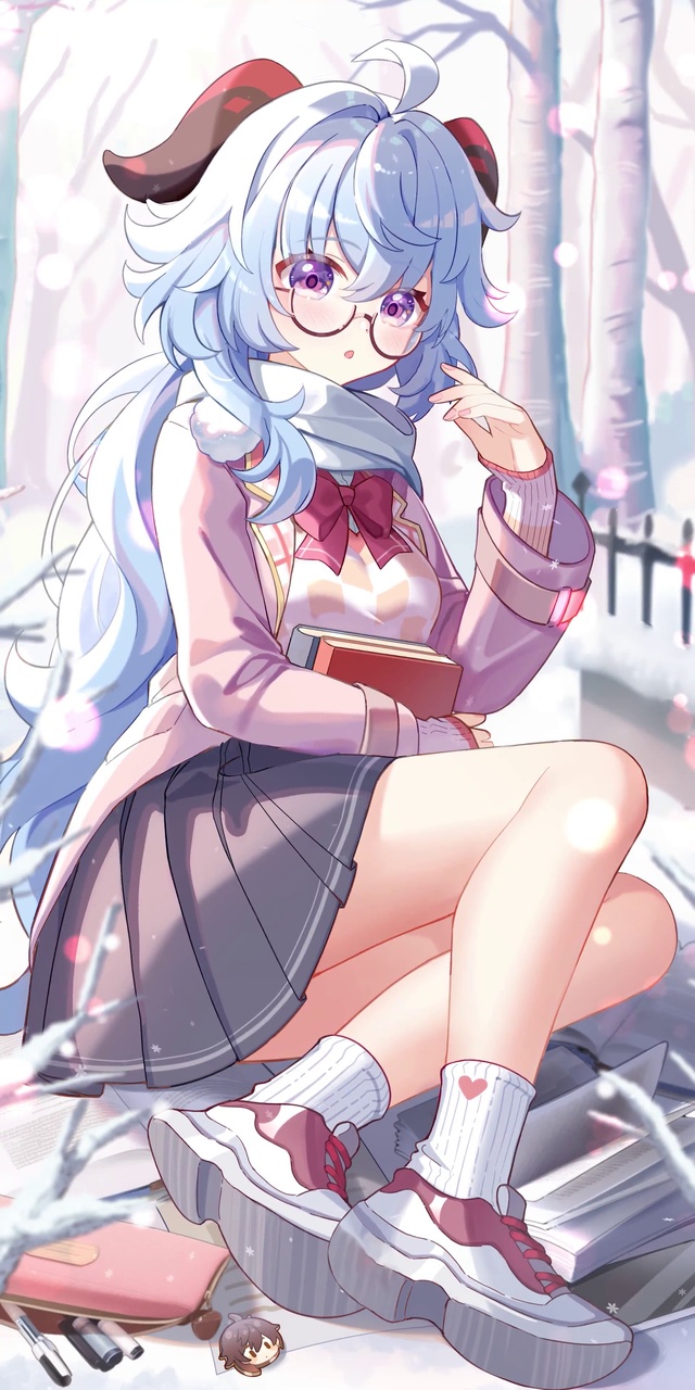 与学生会秘书甘雨的暖暖冬日