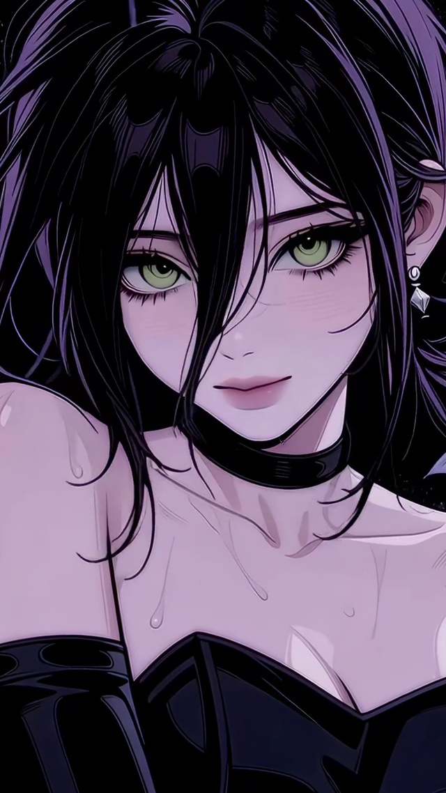 雨夜街头冷艳少女-蕾塞