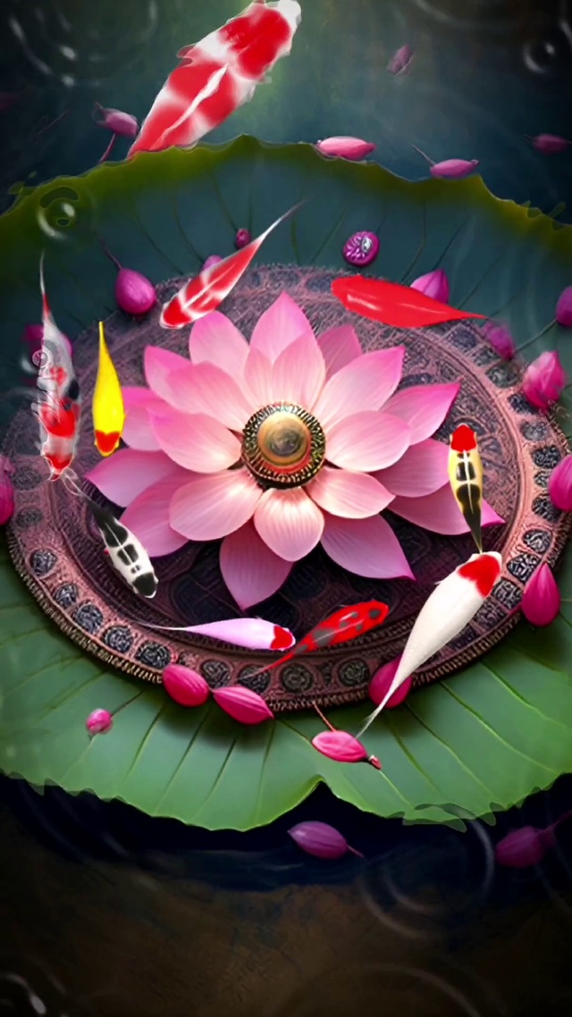 锦鲤莲花