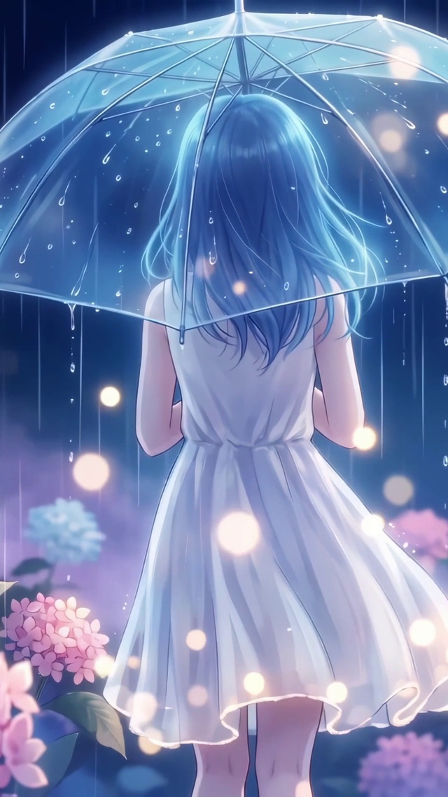 雨夜背影