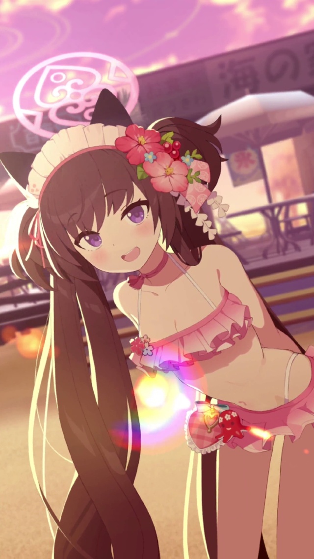 【蔚蓝档案】河和静子（泳装）live2d竖屏高清化纯享版