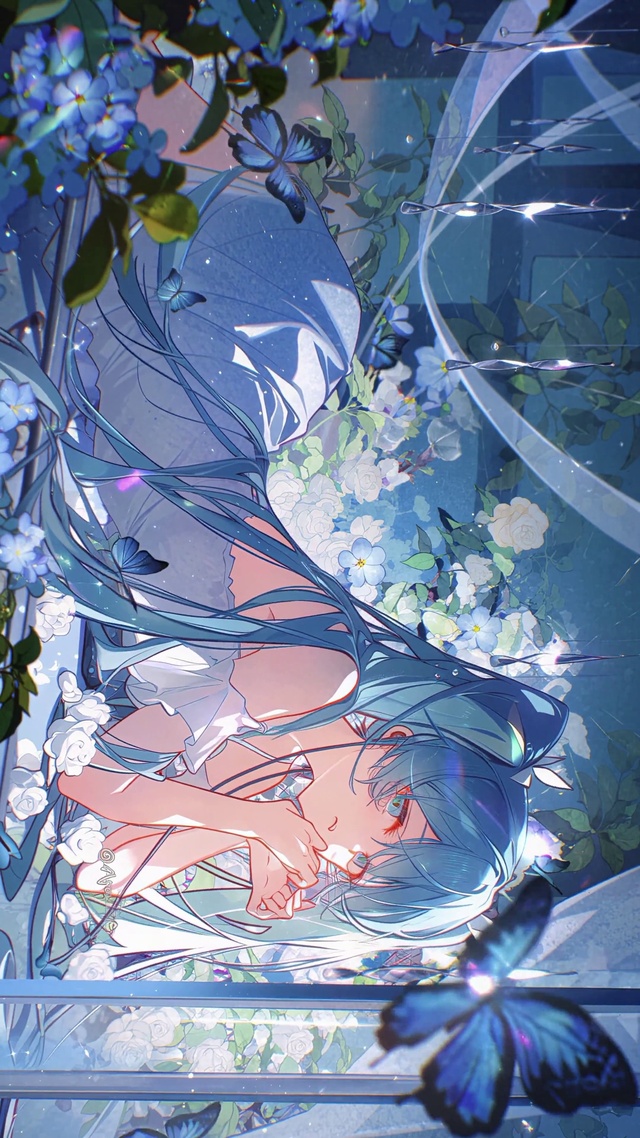 初音未来蓝色蝴蝶