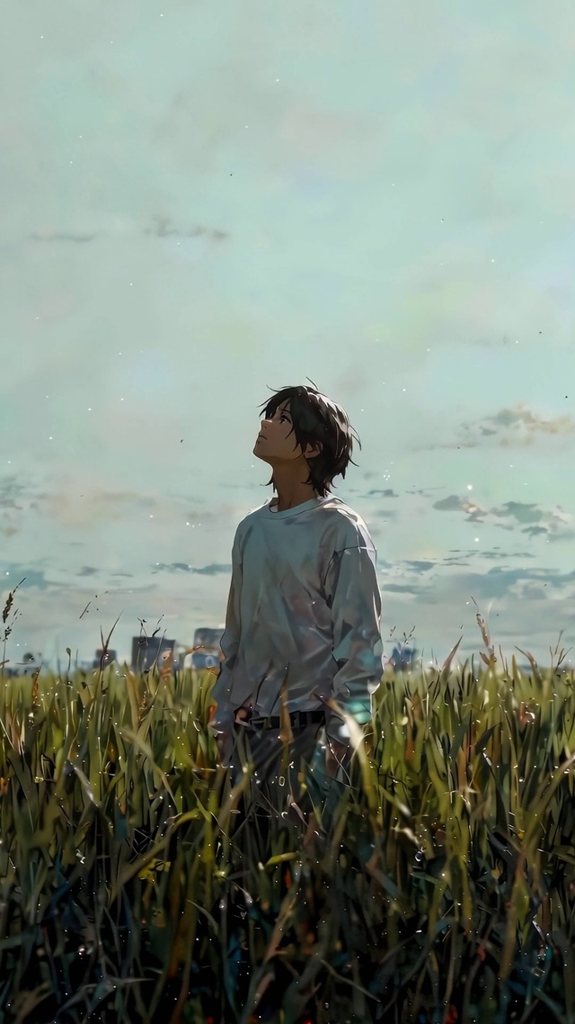 吹风少年