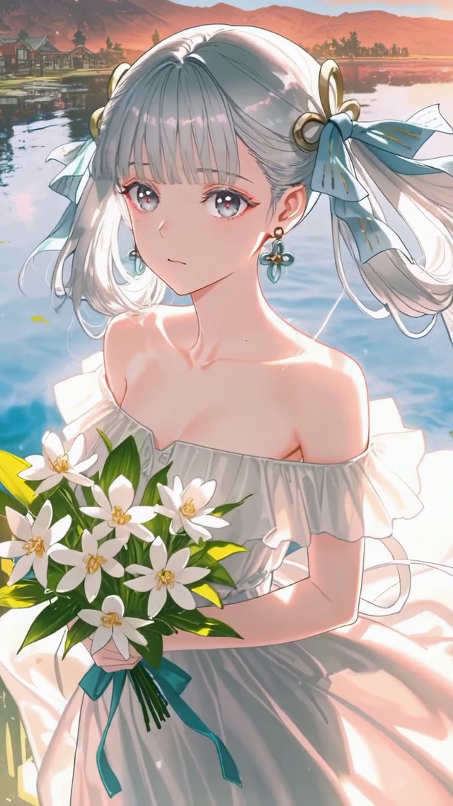 湖畔夕阳下的今汐