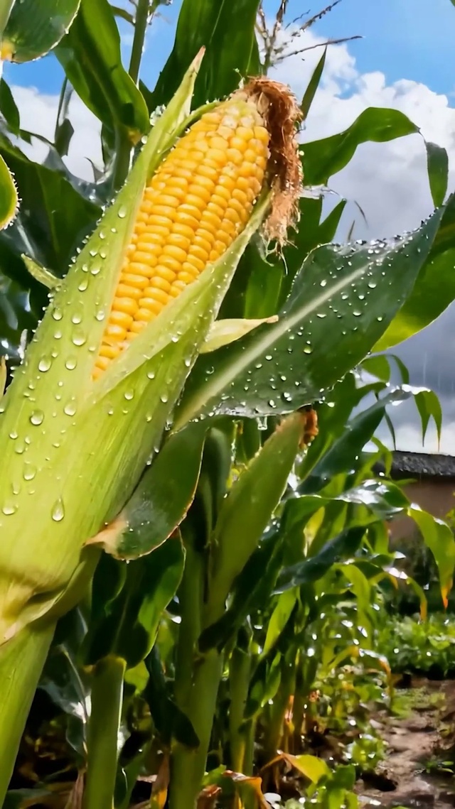 护眼雨天玉米树