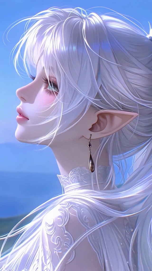 蓝调山野精灵少女