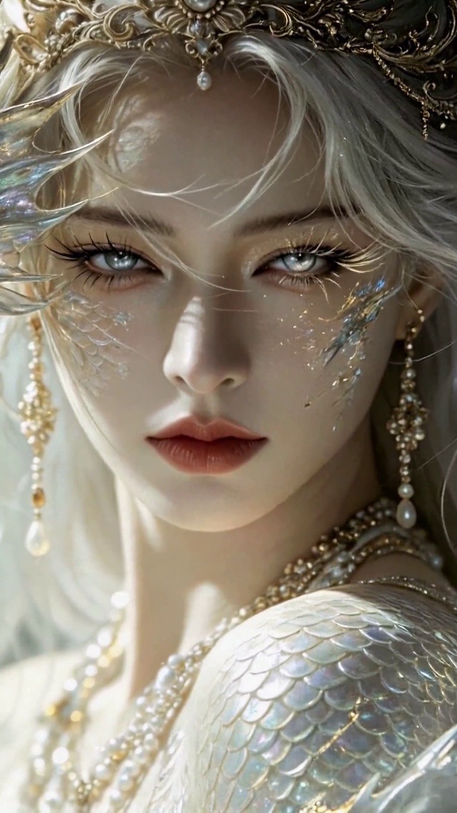 幻彩银白龙女