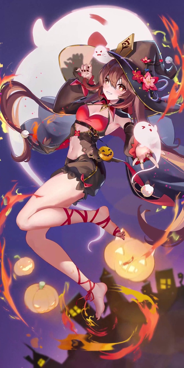 胡桃 万圣节-画师：劉了了