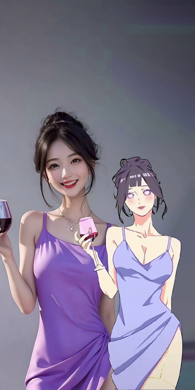 和动漫人物并肩作战