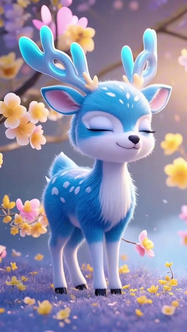 蓝色梅花鹿