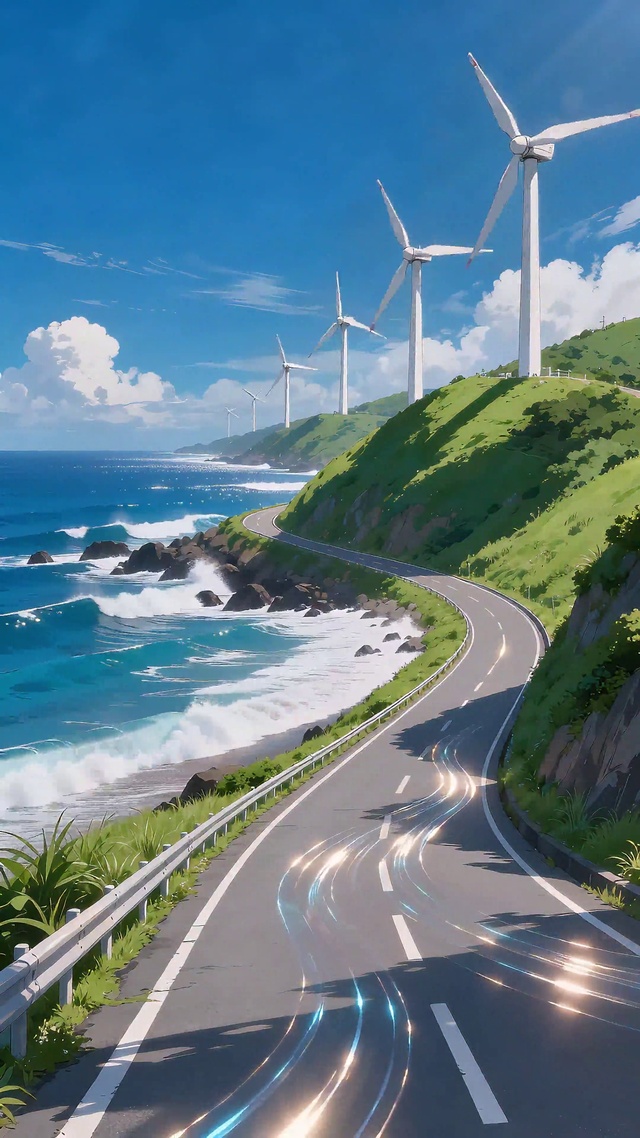 海边风车