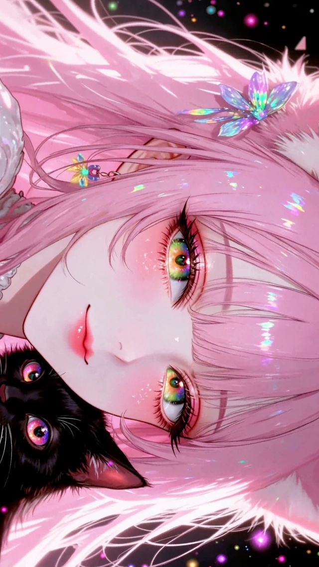 粉毛猫耳萝莉少女