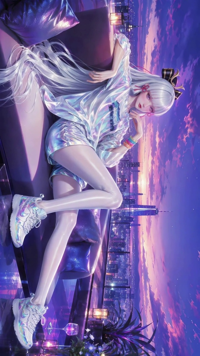 性感幻彩流光少女