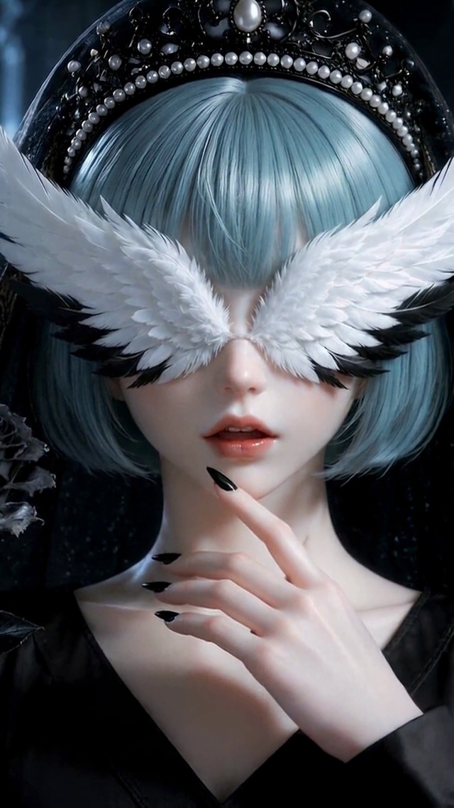 暗黑羽翼美少女