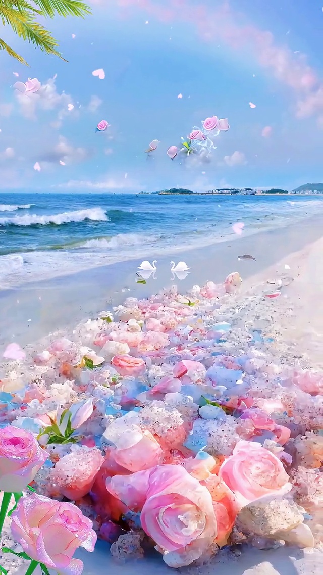 玫瑰沙滩