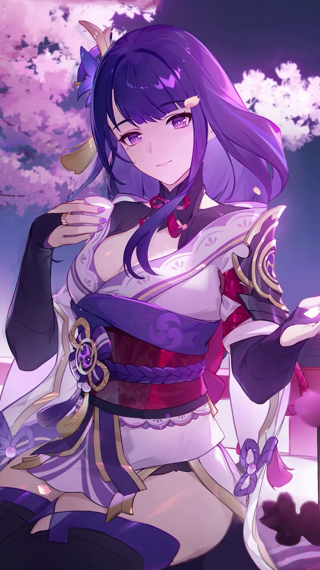 原神*雷电将军 生日贺图